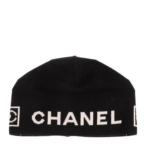 chanel beanie hat black|chanel cotton headband.